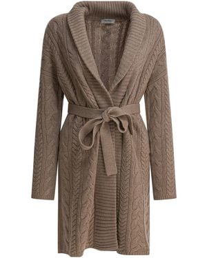 Max Mara Strickjacke aus Wolle und Kaschmir - Braun