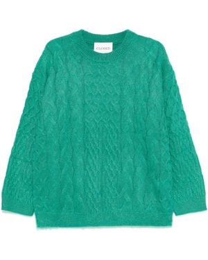 Closed Cable Long Sleeve - Green