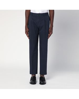 Santaniello Cotton Pants - Blue