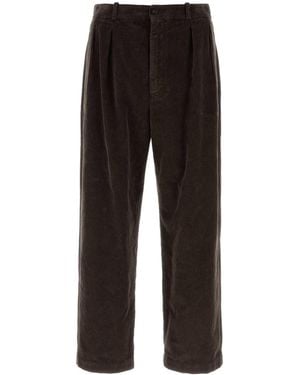 The Row Tuxedo-Style Cotton Pant - Black