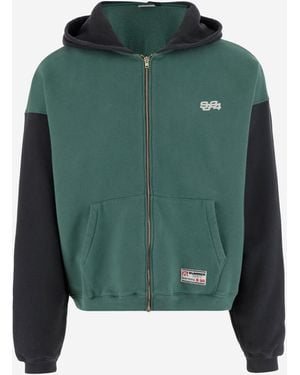 SUMMER GAMES Cotton Hoodie With Logo - Green