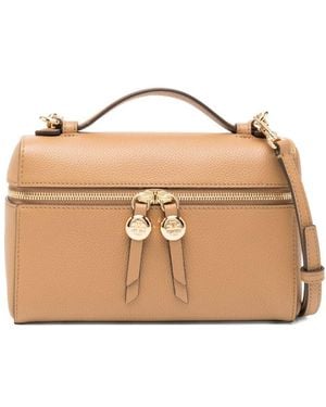 Tory Burch Romy Leather Vanity Case - Natural