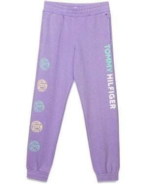 Tommy Hilfiger Overprint Sweatpant - Purple