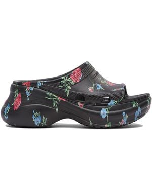 Balenciaga Slide "Pool CrocsTM" - Schwarz