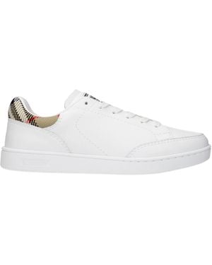 Burberry Trainers Leather/Sand - White