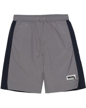 Maison Kitsuné Maison Kitsuné Technische Shorts - Grijs