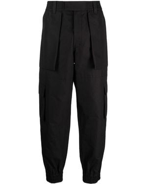 McQueen Organic Cotton Cargo Trousers - Black