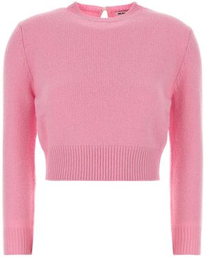 Jil Sander 3/4 Slv Cn Jumper - Pink