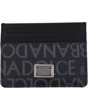 Dolce & Gabbana Porta Del Documento Uomini Skin Nero/Grigio