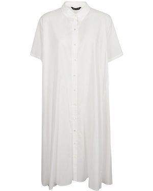MIZUIRO Vestido camisero de algodón - Blanco