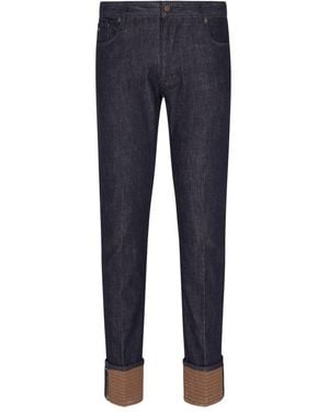 Emporio Armani Jeans de algodón de mezclilla - Azul