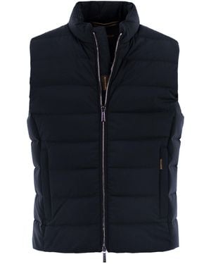 Moorer Oliver Kn Padded Waistcoat - Blue