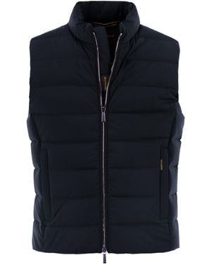 Moorer Oliver Kn Padded Waistcoat - Blue