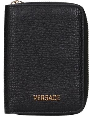Versace Wallet Leather - Black
