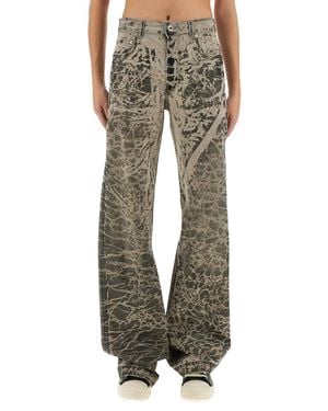Rick Owens Drkshdw Concordians Denim Trousers - Green