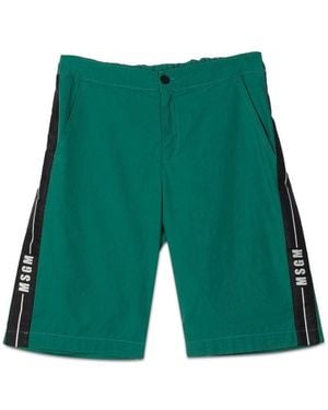 MSGM Cotton Bermuda - Green