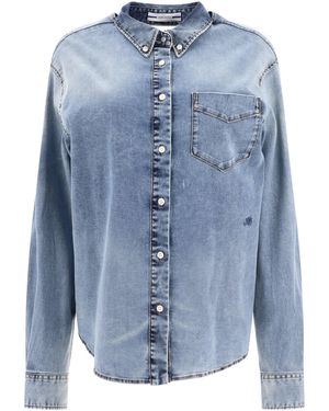 Jacob Cohen Shirt Met Uitgesneden - Blauw