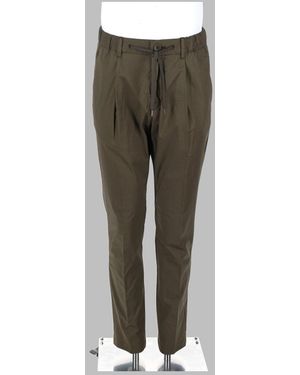 Herno Stretch Cotton Trousers - Green