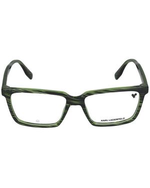 KARL LAGERFELD Sonnenbrille KL6113 330 gestreift grün /16/145 - Schwarz