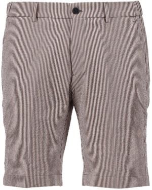 Berwich Ber_Muda Elax Trousers Cotton Lyocell Bermuda Short - Grey