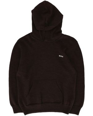 MSGM Hoodie Sweater Caffe\ /Coffee - Black