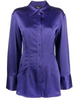 Blumarine Schmales Hemd - Blau