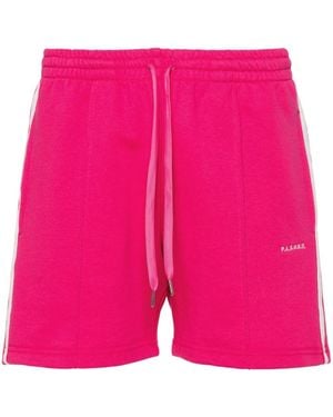 P.A.R.O.S.H. Striped Jersey Shorts - Pink