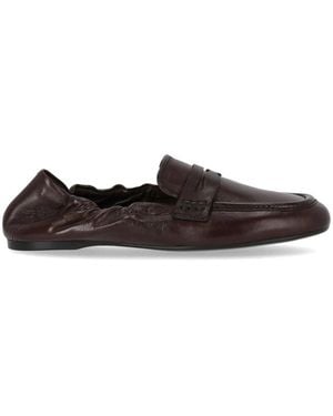 Guglielmo Rotta Satin Loafer - Brown
