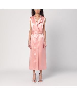 Philosophy Sleeveless Dress With Belt - Pink