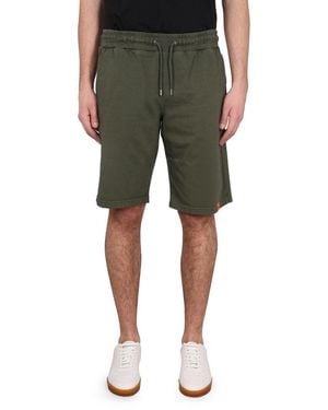 Aspesi Bermuda Shorts With Adjustable Waistband - Green
