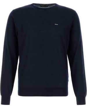 Prada Logo Jumpers - Blue