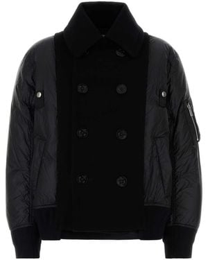 Sacai Nylon Sown Jacket - Black