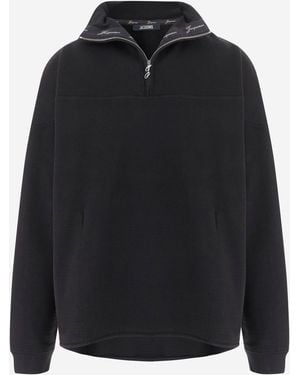 Jacquemus Rond Carré Sweatshirt Met Col En Ritssluiting - Zwart