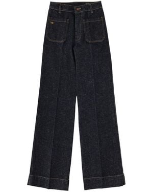 Victoria Beckham Alina Wide-Leg Jeans - Blue