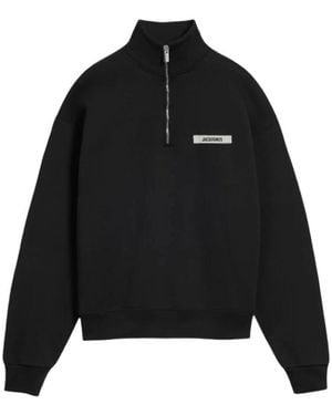 Jacquemus Le Camionneur Cotton Sweatshirt - Black