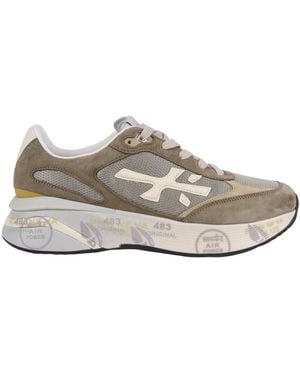 Premiata Sneakers Moerun Militair Groen - Wit