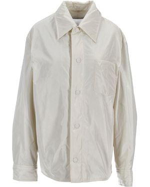 Ami Paris Surchemise Rembourrée De Coeur - Blanco