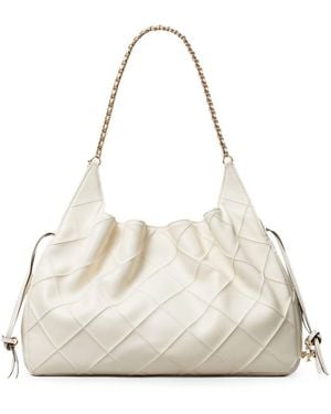 Tory Burch Fleming große Ledertasche - Natur