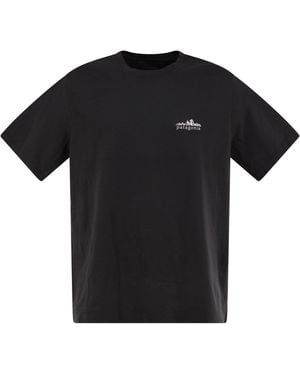 Patagonia Organic Cotton Graphic T Shirt - Black