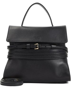 Moschino Kleine Tie Me Tote Bag - Schwarz