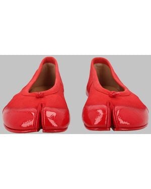 Maison Margiela Chic Leather Flats For - Red