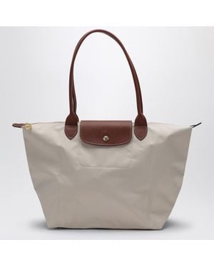Longchamp Papercoloured Le Pliage Original L Bag - Brown