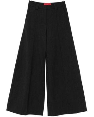 THE LATEST Thelatest Alma Wool Blend Wide-Leg Pants - Black