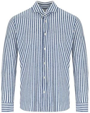 ARCHIVIUM Linen Effect Shirt - Blue