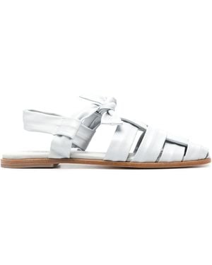 Hereu Flache Bena Sandalen - Weiß