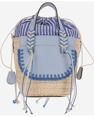 CUBA LAB Blue Habanera Bag Shirt - Blau