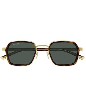 Gucci Sonnenbrille Gg2074 S 003 Goldbraun/Grün Herren - Mehrfarbig