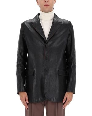 Gucci Leather Jacket - Black