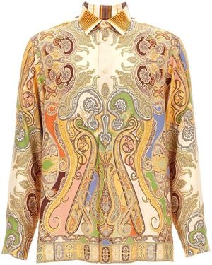 Etro PAISLEY DRUCK Hemd - Mettallic