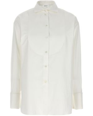 Bally Plastron Shirt Camicie Beige - Bianco